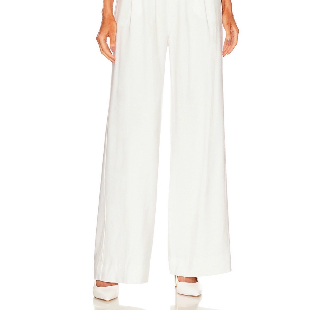 Elegant White Wide-Leg Pants
